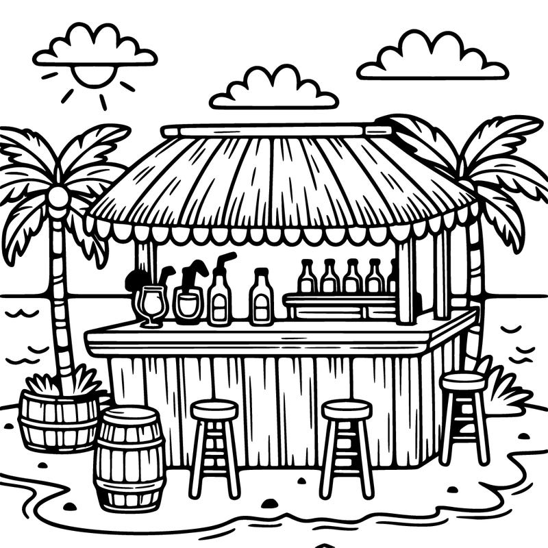 a beach bar