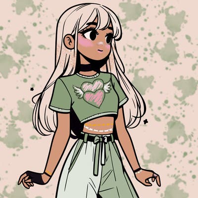 girl in a cute crop top