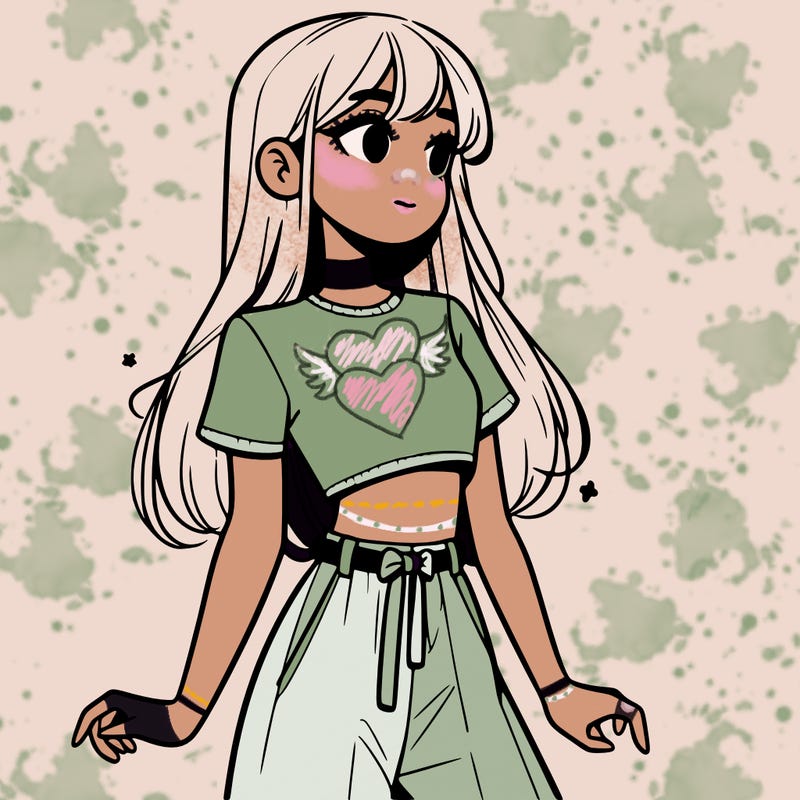 girl in a cute crop top