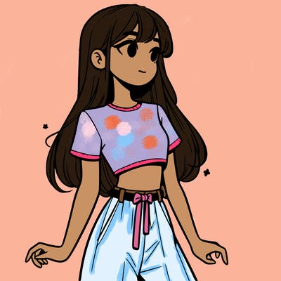 girl in a cute crop top