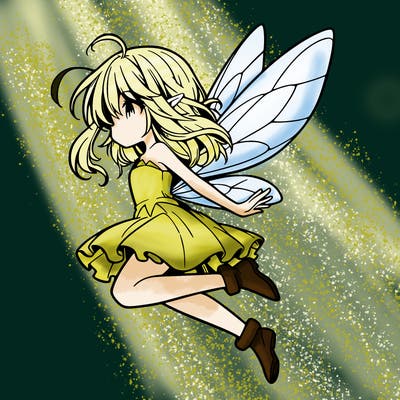 manga fairy flying