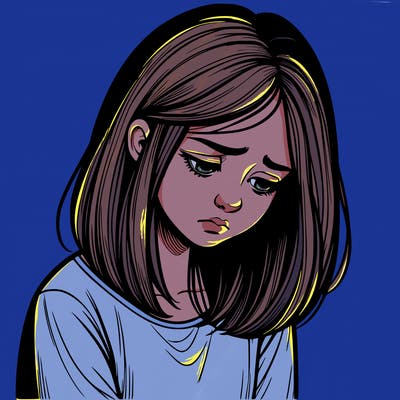 realistic sad girl