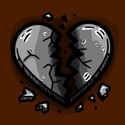 broken to pieces heart