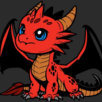 fierce baby night dragon