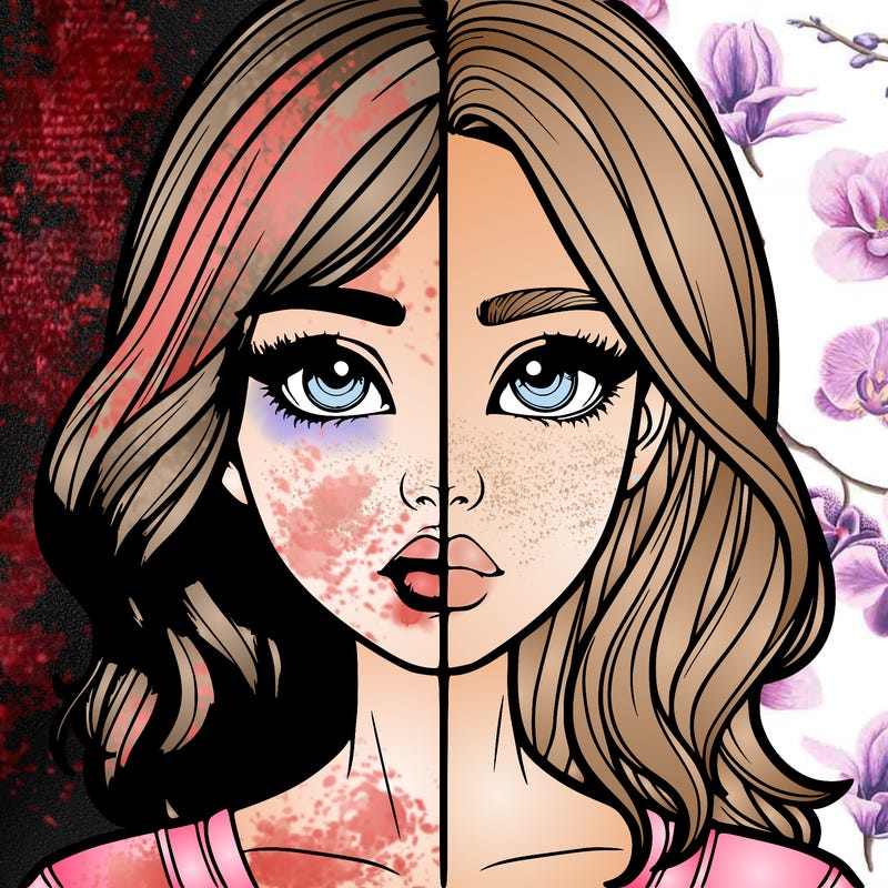 realistic girl split