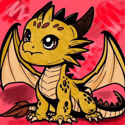 fierce baby night dragon