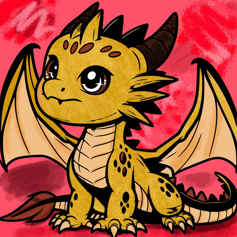 fierce baby night dragon