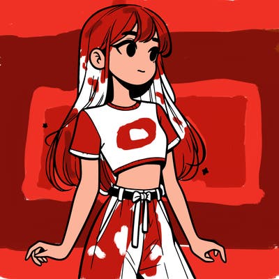 girl in a cute crop top