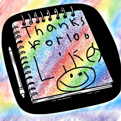 a blank sketch pad