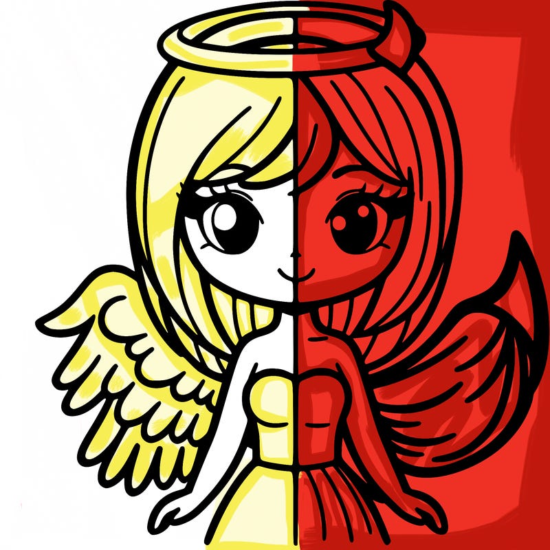 half angle half devil girl