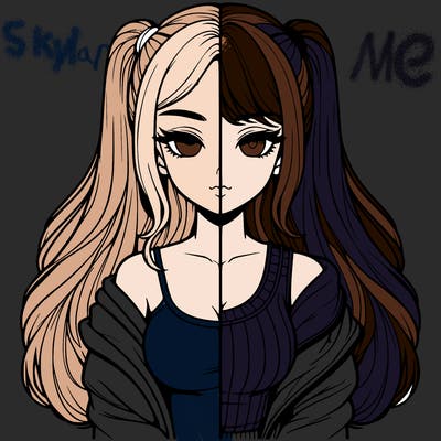 realistic girl split