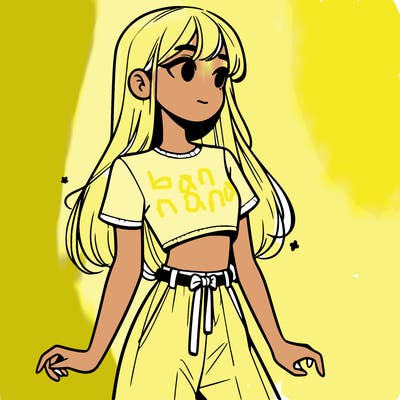 girl in a cute crop top