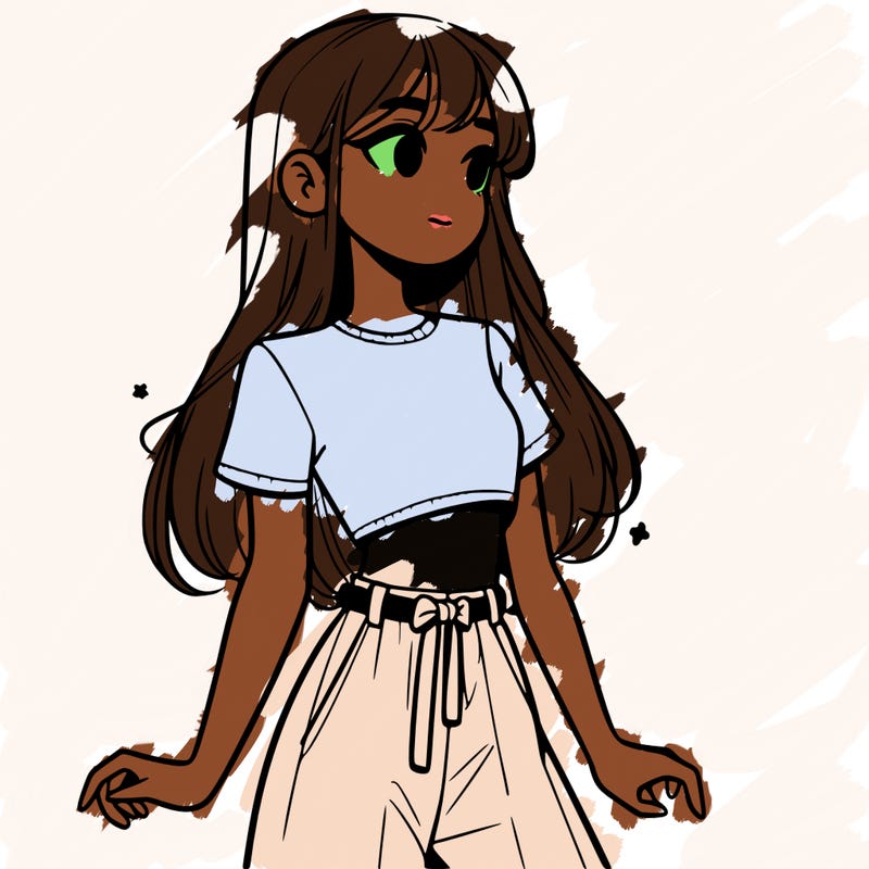 girl in a cute crop top