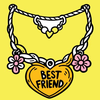 best friend necklace