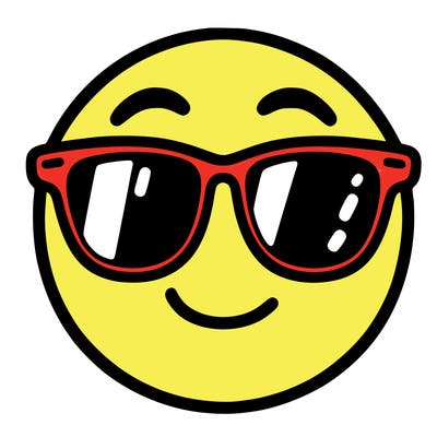 emoji with sunglasses