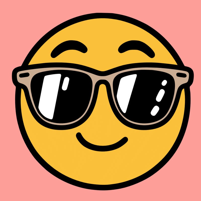 emoji with sunglasses