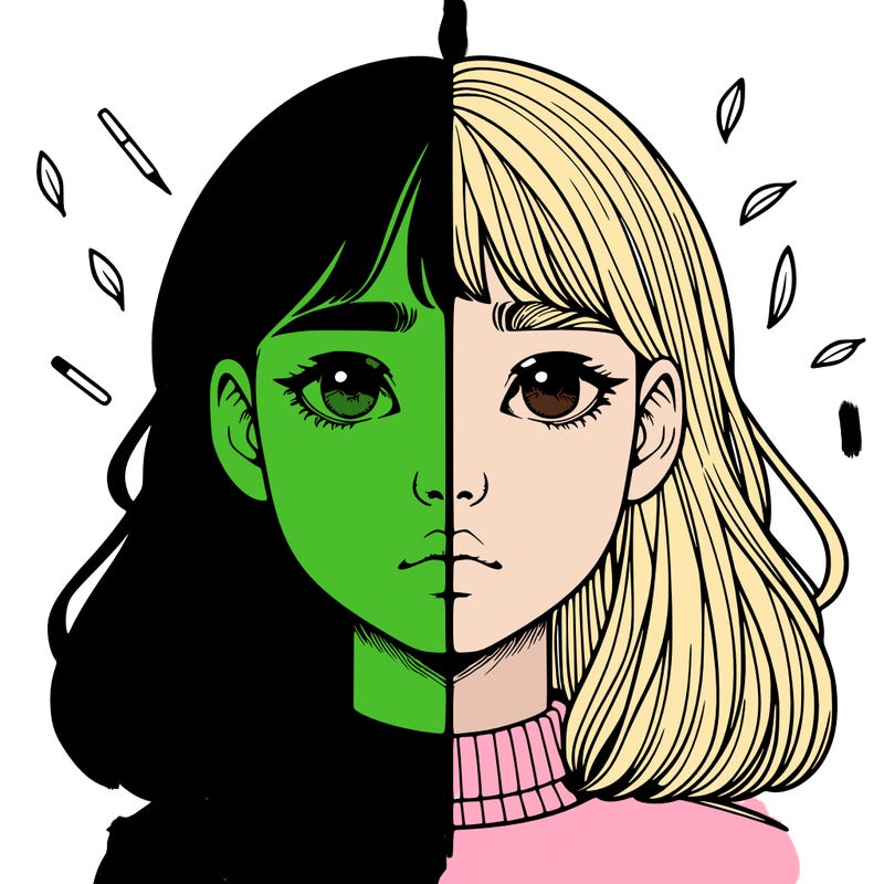 realistic girl split