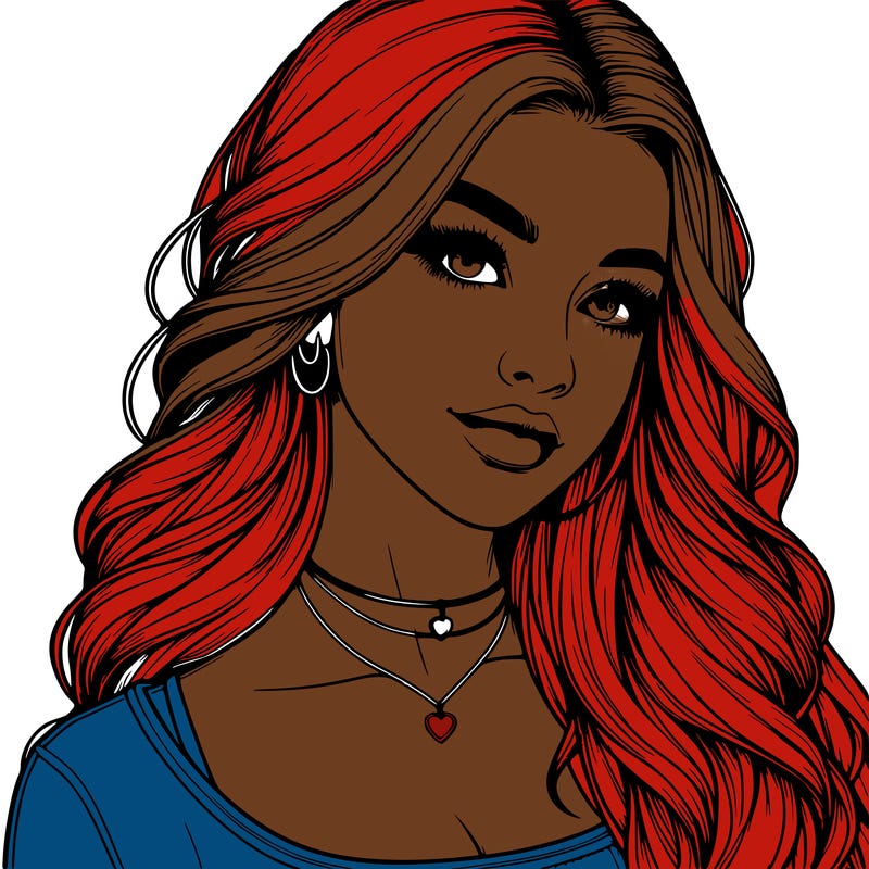 detailed realistic girl