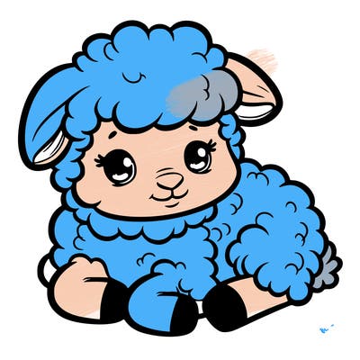 a baby sheep