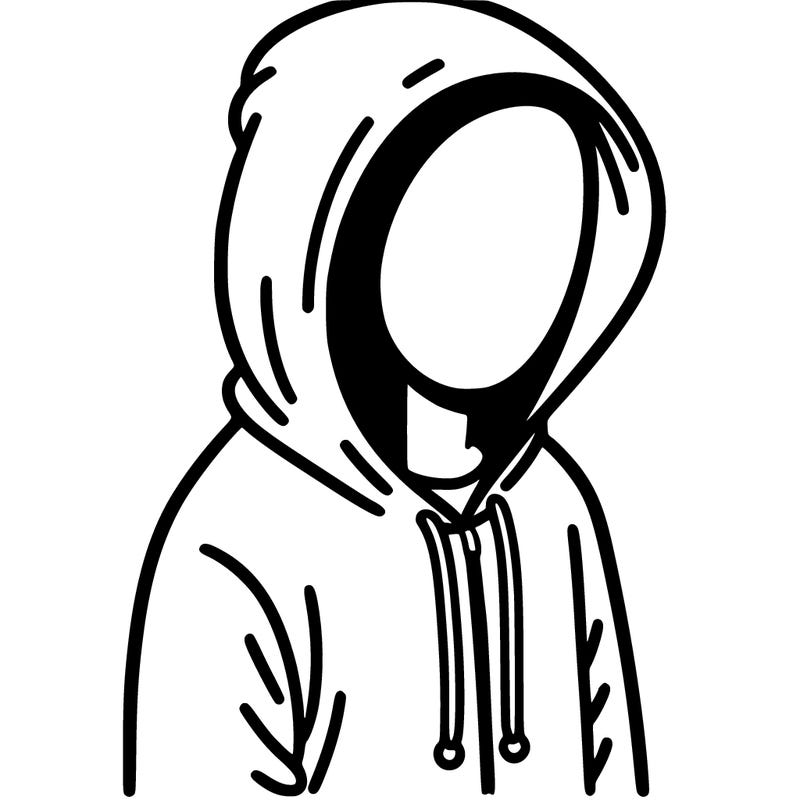 human with a hoodie
