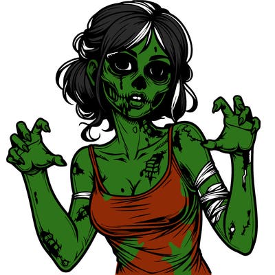 realistic zombie girl