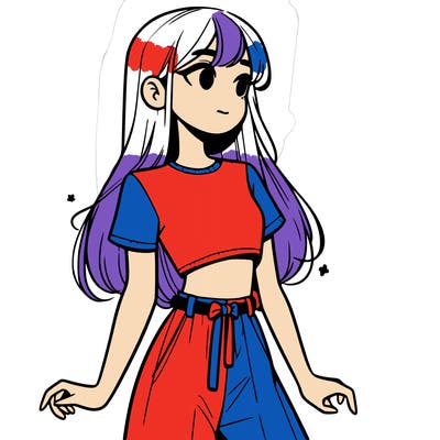 girl in a cute crop top