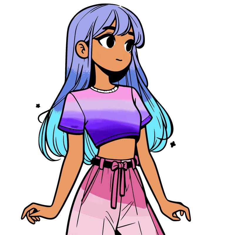 girl in a cute crop top