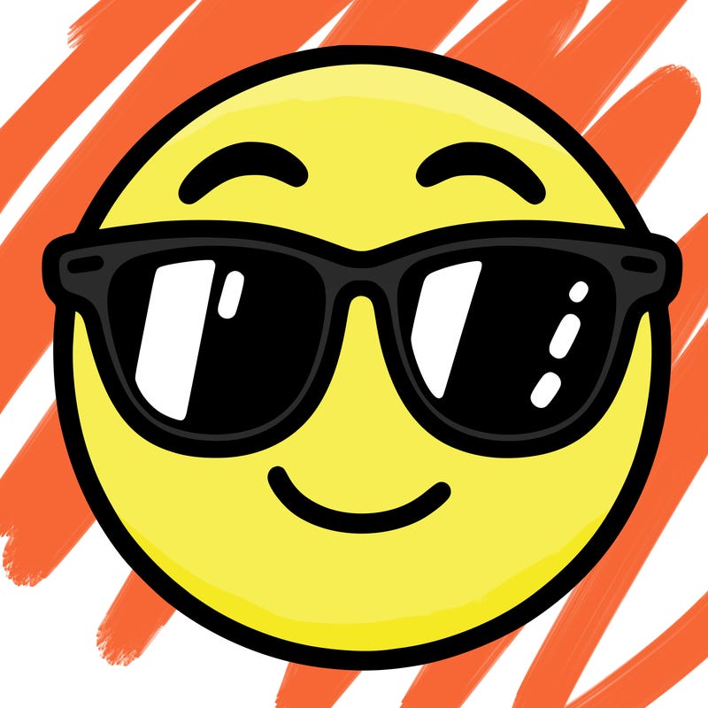 emoji with sunglasses