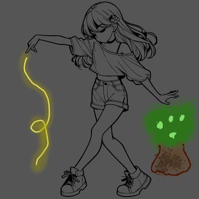 realistic girl danceing