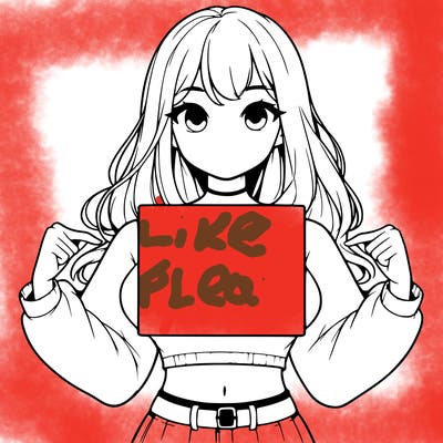 girl holding a blank sign in a long sleeve crop top