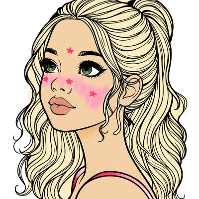 beautiful realistic girl