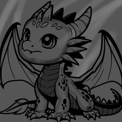 fierce baby night dragon