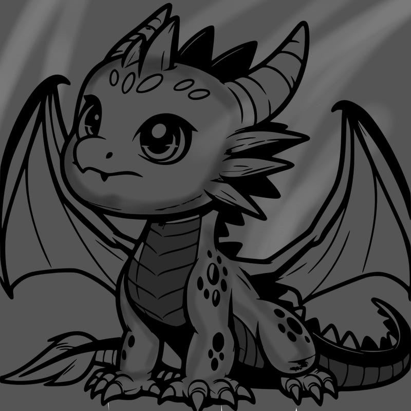 fierce baby night dragon