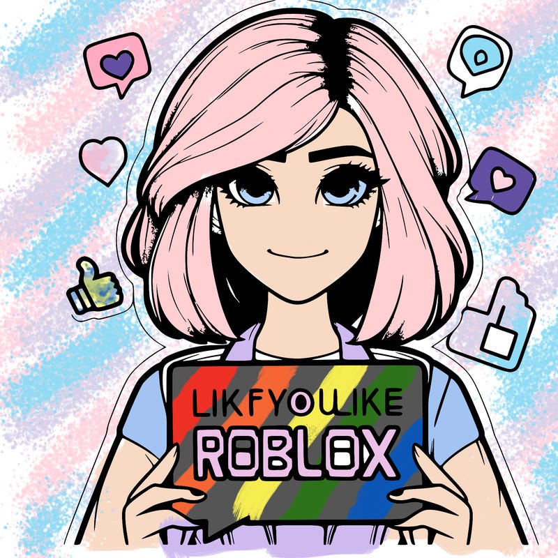 realistic girl saying like if you like roblox