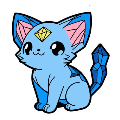 crystal kitten
