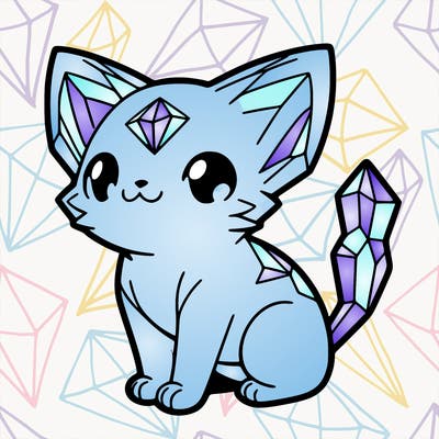 crystal kitten