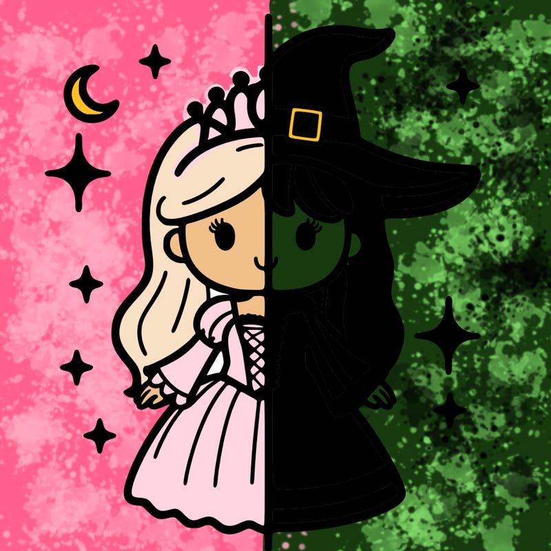 split princess and witch