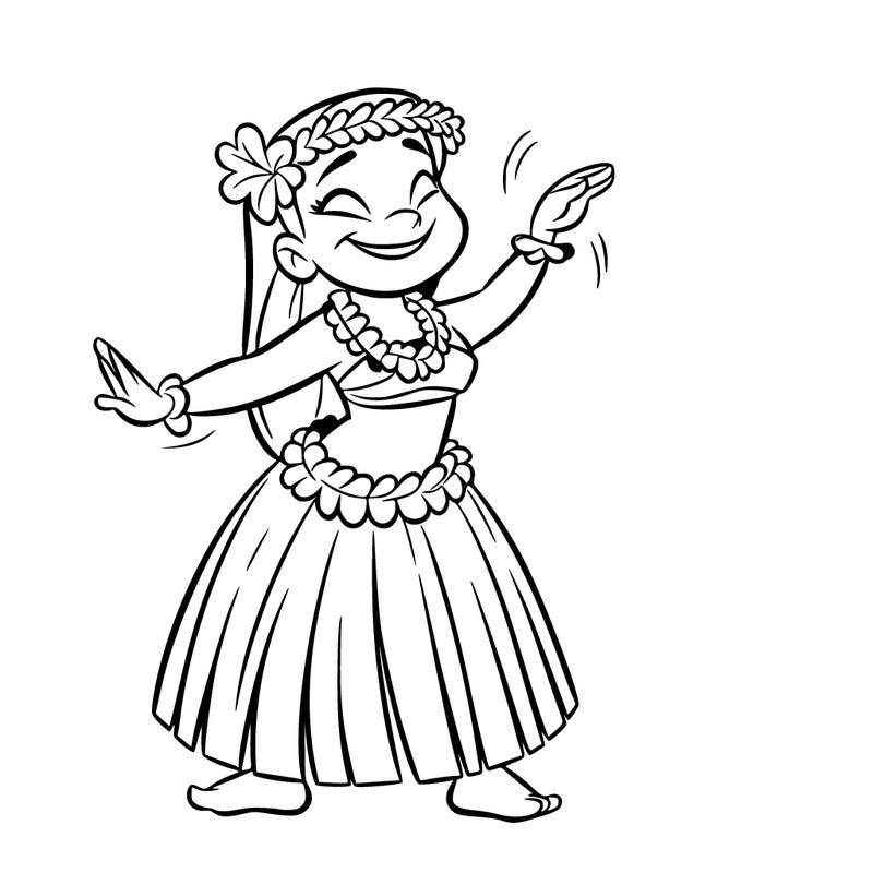 a hula dancer