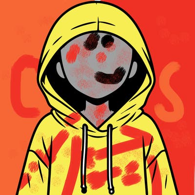 faceless girl in hoodie