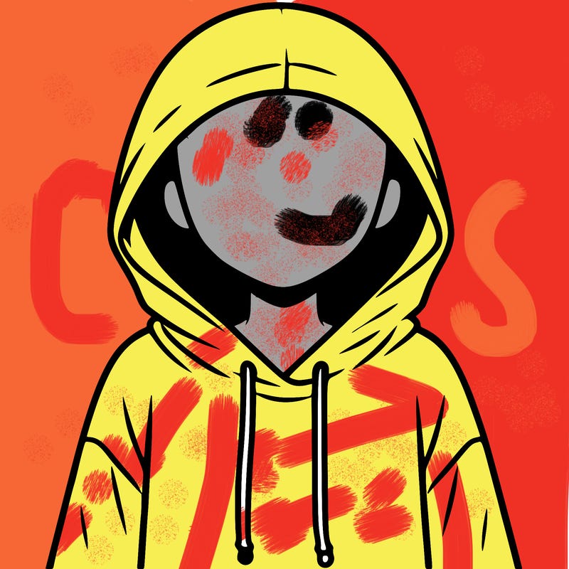 faceless girl in hoodie