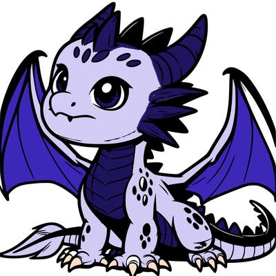 fierce baby night dragon