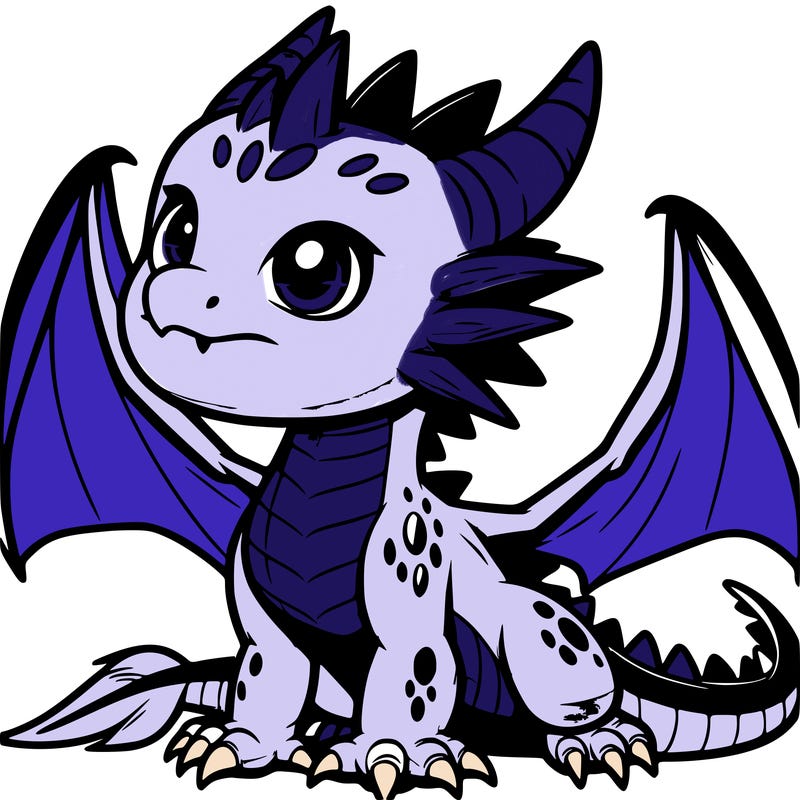 fierce baby night dragon