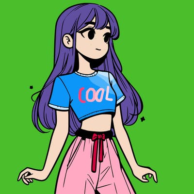 girl in a cute crop top