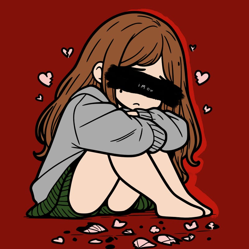 a girl after a breakup