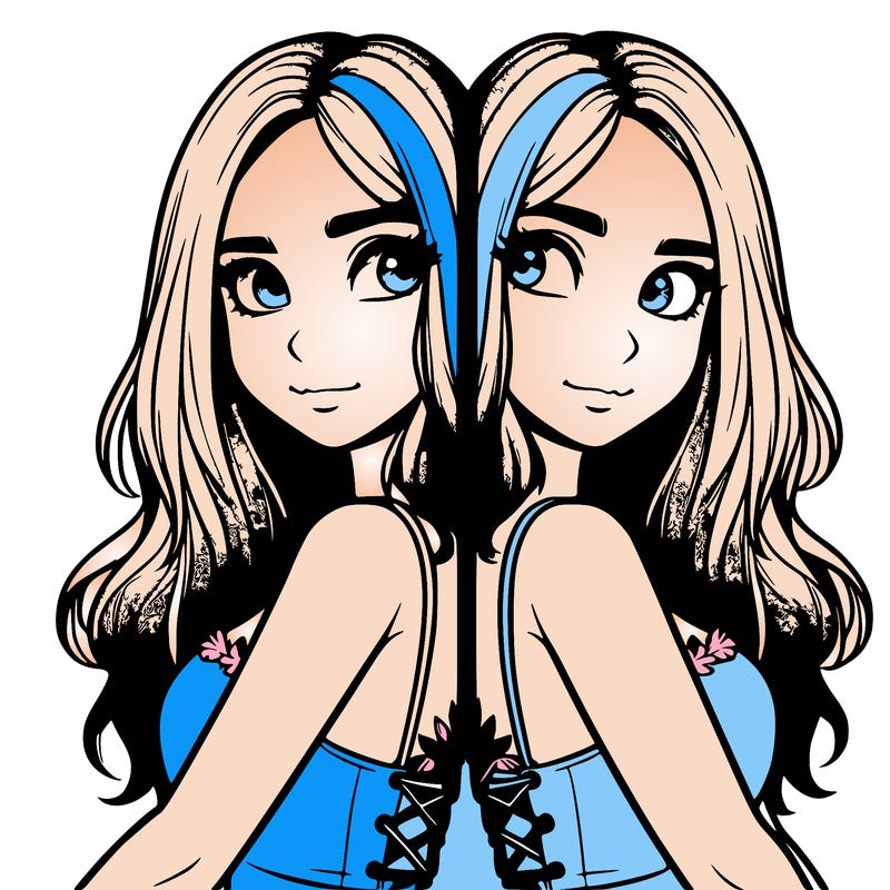 a realistic girl split