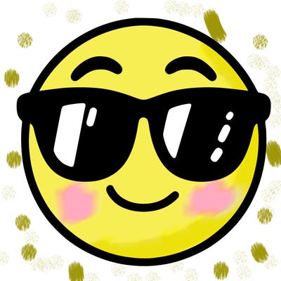 emoji with sunglasses