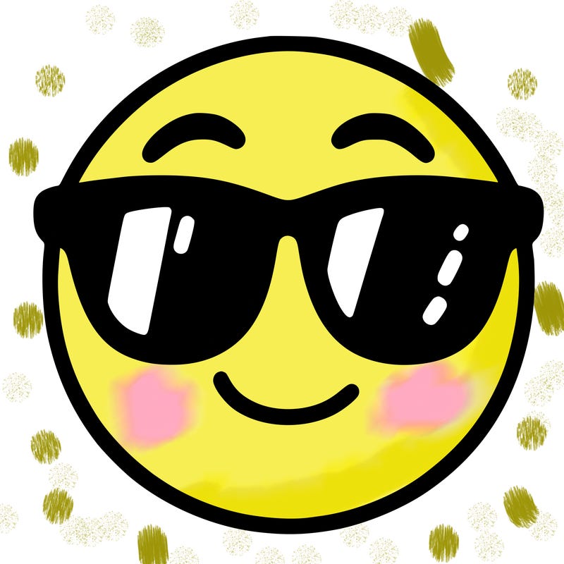 emoji with sunglasses