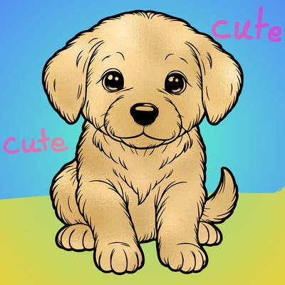 realistic puppy