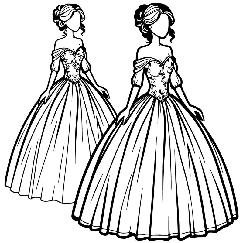 women in a ball gown
