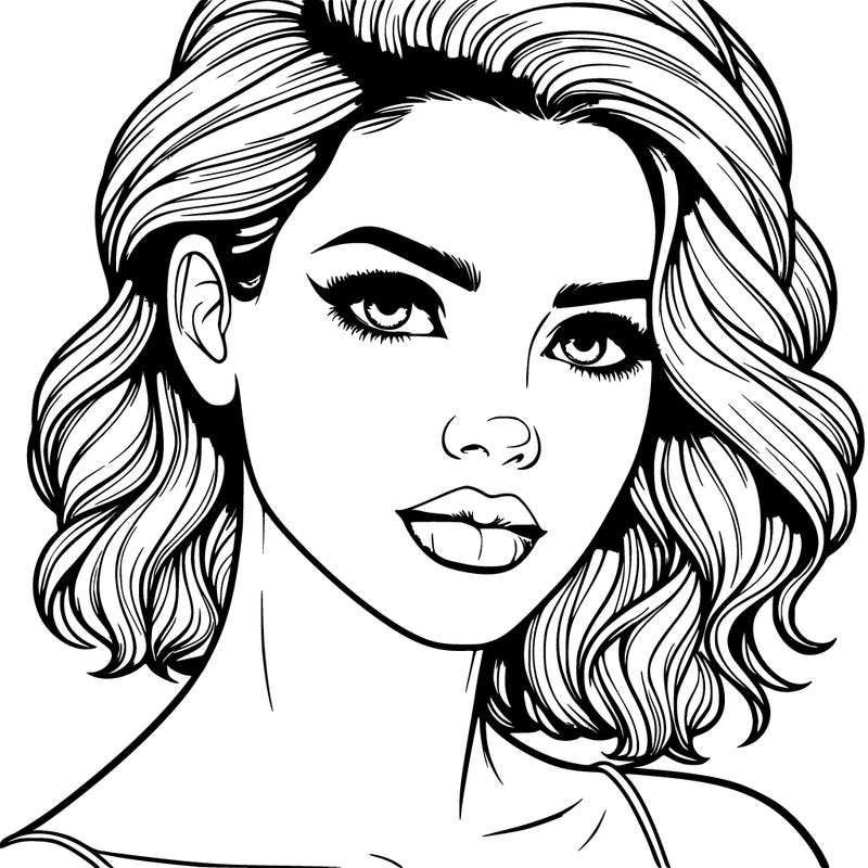 realistic detailed woman